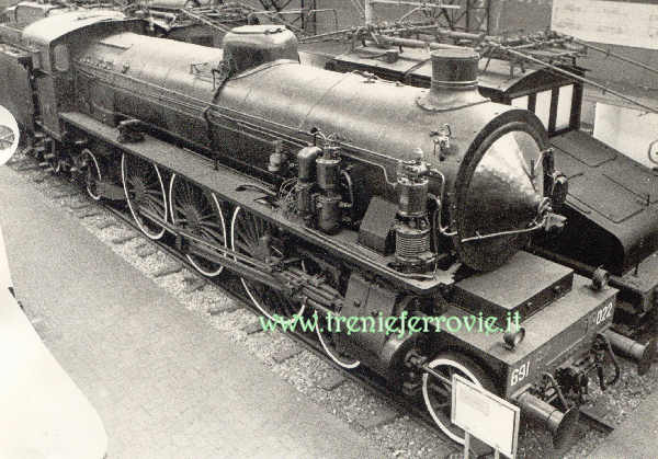 691-022, locomotiva conservata al museo di Milano